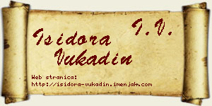 Isidora Vukadin vizit kartica